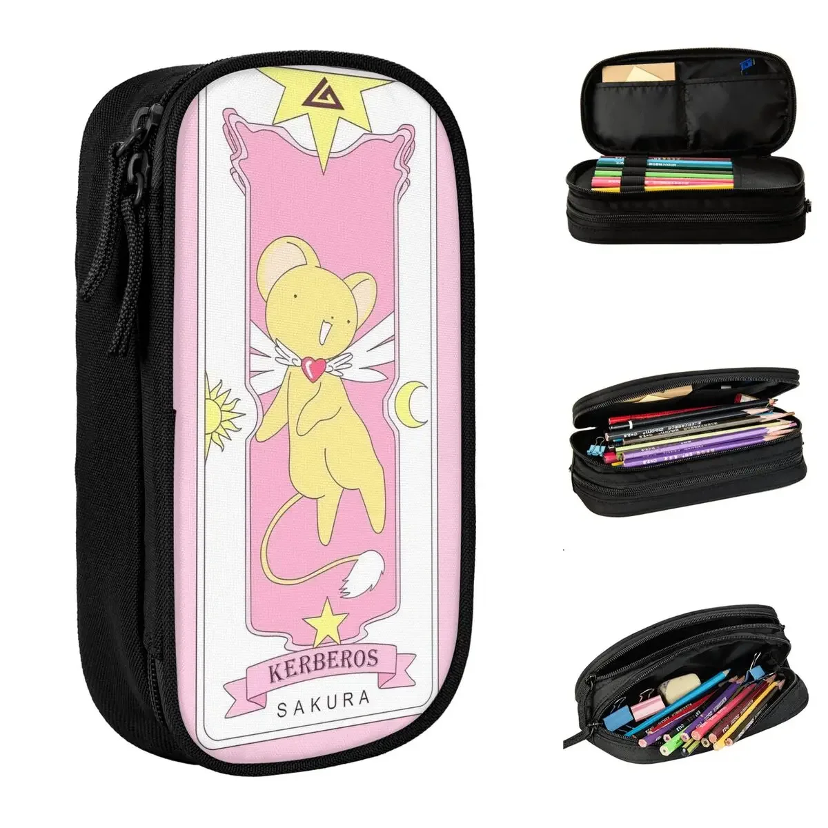 Anime Cardcaptor Sakura Pencil Cases Pencilcases Pen Holder for Girls Boys Large Storage Bag Students School Zipper Stationery