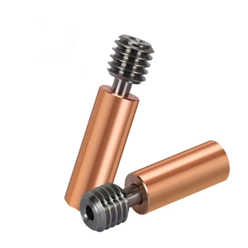 Titanium Alloy Heat Break Throat 1.75mm Bimetal CR10 Heatbreak Copper Plating Tube For Ender 3 CR-10 Hotend 3D Printer Parts