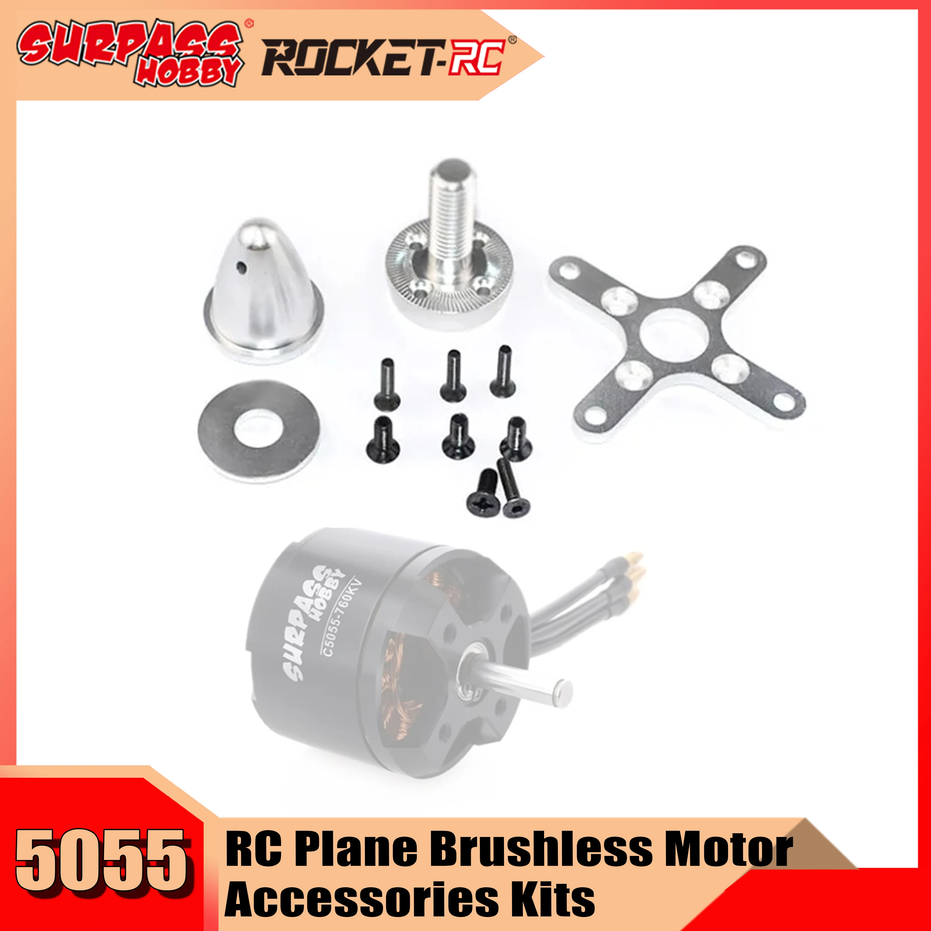 

Surpass Hobby C5055 5055 Brushless Motor Accessories Kit Motor Propeller Mount for Fixed-wing Airpalne Aircraft RC Plane
