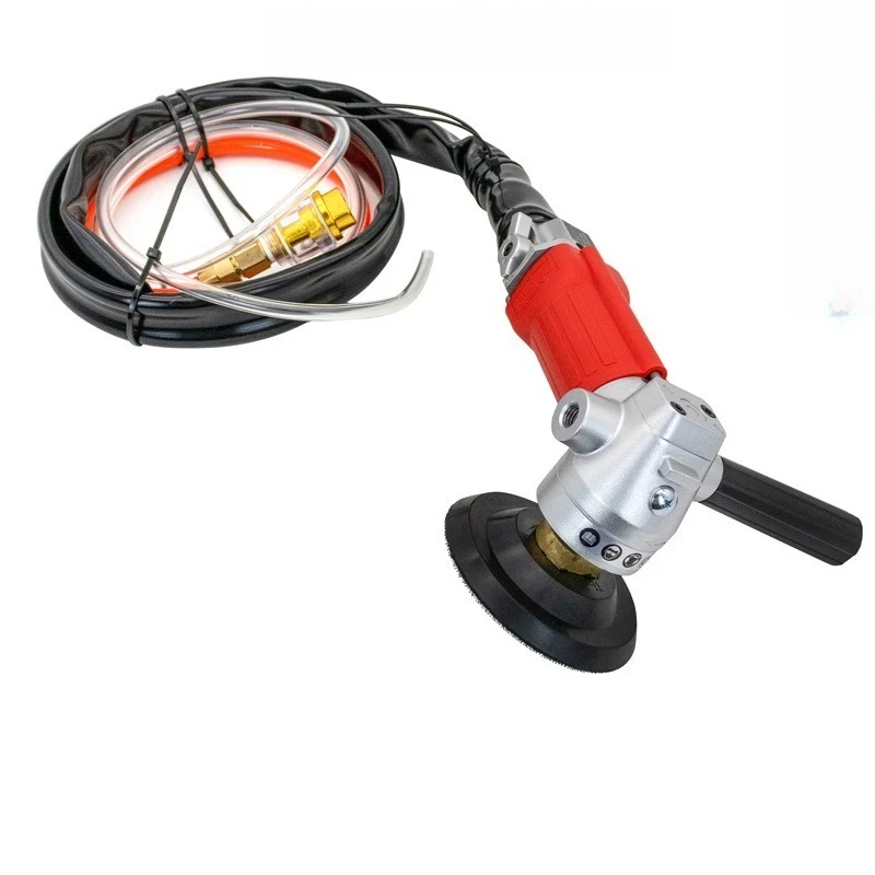 Handheld Pneumatic Water Grinder Ceramic Tile Marble Stone Wet Polishing Pneumatic Tool Air Sanding Grinding Machine