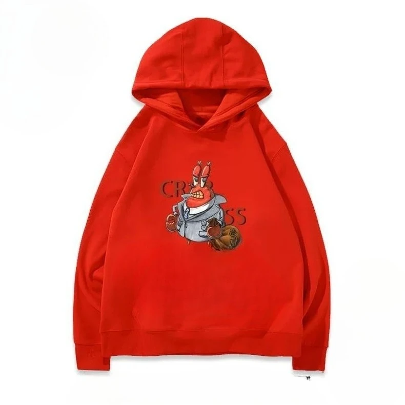 

Классический детский пуловер с принтом персонажей мультфильма в стиле аниме «Губка Боб Квадратные штаны», подходит для повседневных спортивных толстовок