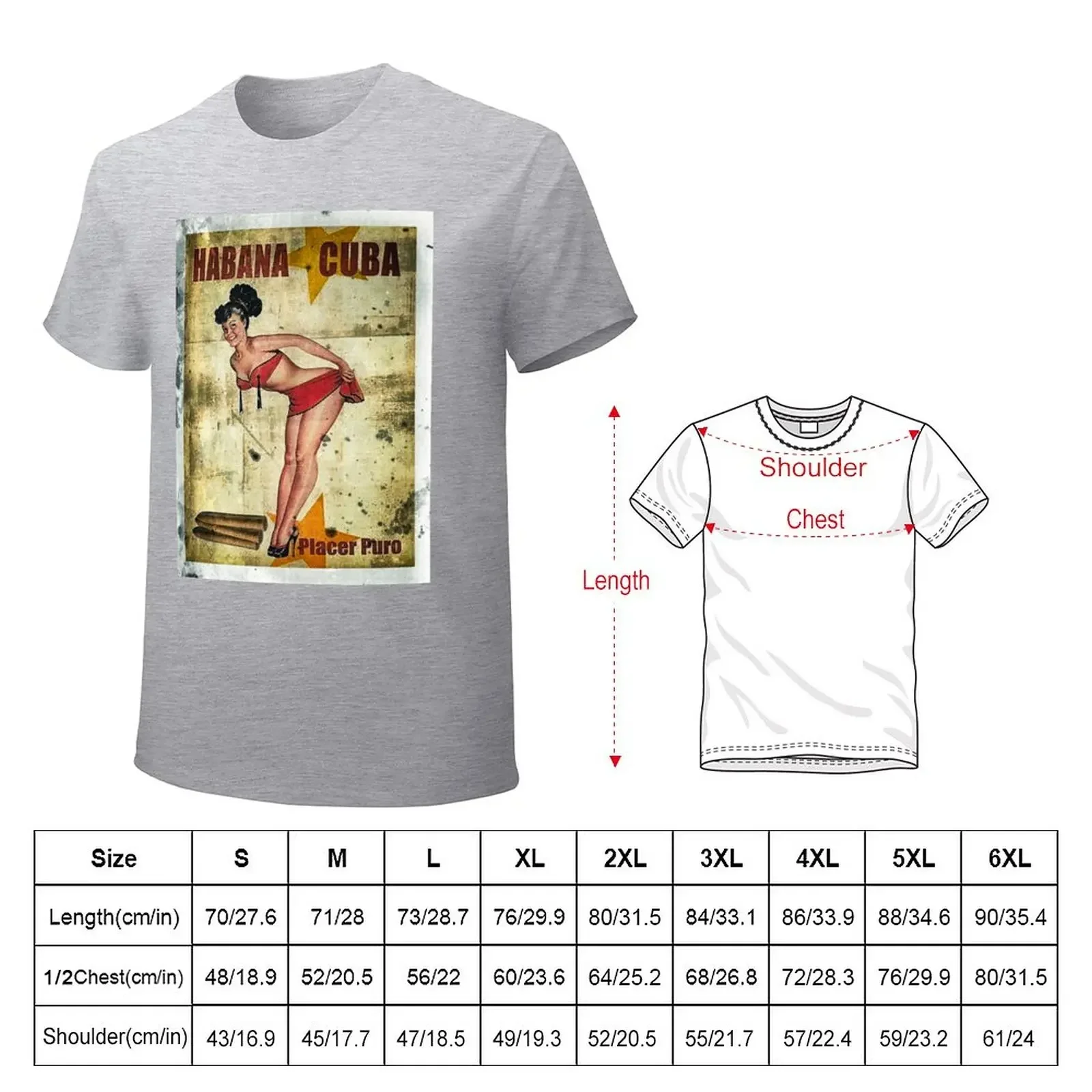 HABANA Cuban cigar T-Shirt plus sizes customizeds cute tops customs Men's t-shirts