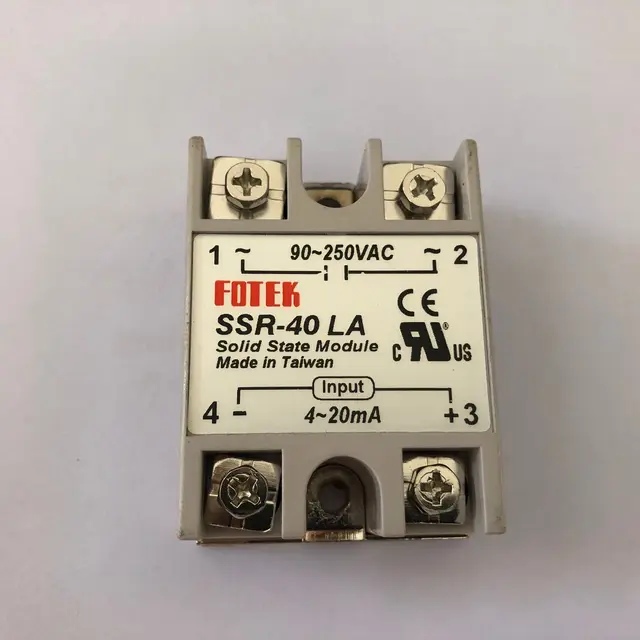 SSR40LA SSR-40LA 4-20mA wejście AC 24-380V 40A wyjście 1 Regulator napięcia fazy stałe przekaźnik stanu SSR