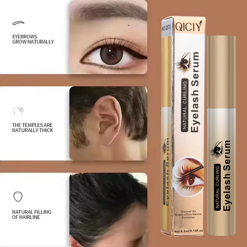 Sérum de croissance rapide des cils, rehausseur de cils naturel, plus long, plus épais, traitement des cils, produits de soins pour les yeux, maquillage, 7 jours