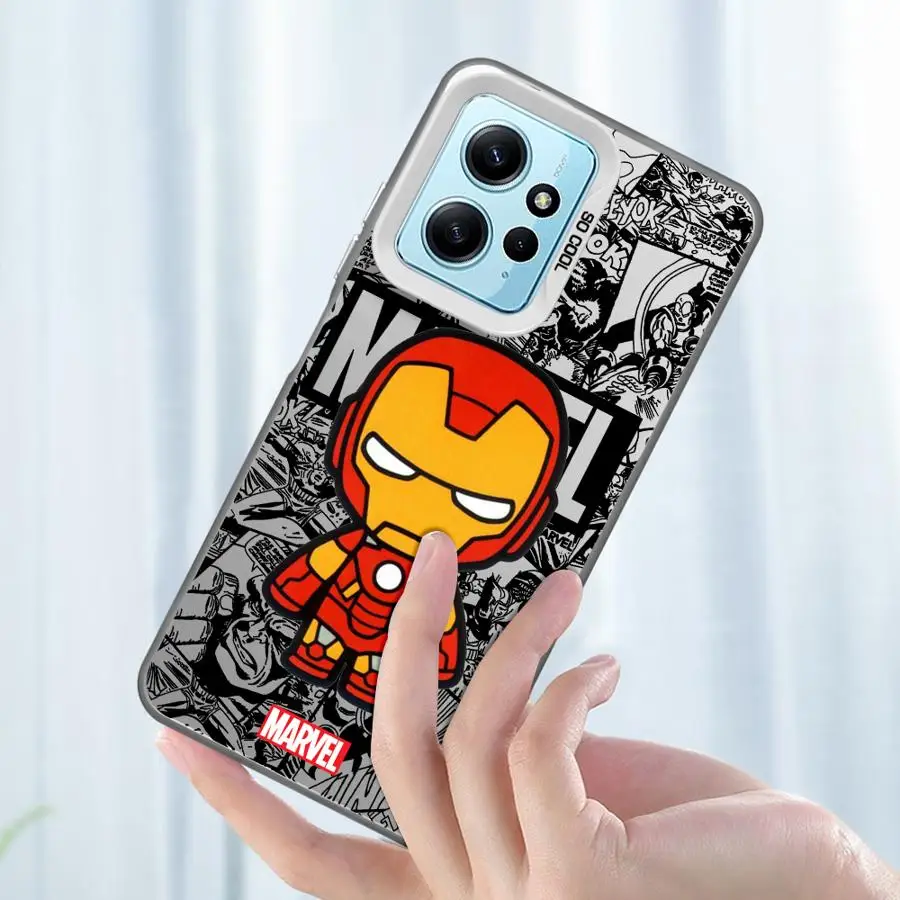 Marvel Ironman Sipiderman Phone case for Xiaomi Redmi Note 10 11 12 13 S Pro 4G 5G 11ProPlus 12ProPlus 13ProPlus 5G Funda case