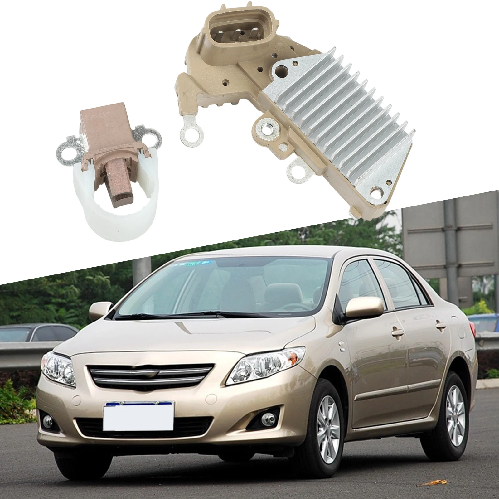 

Регулятор напряжения для генератора восстанавливает электрическую функциональность, как показано на рисунке. Замена генератора.