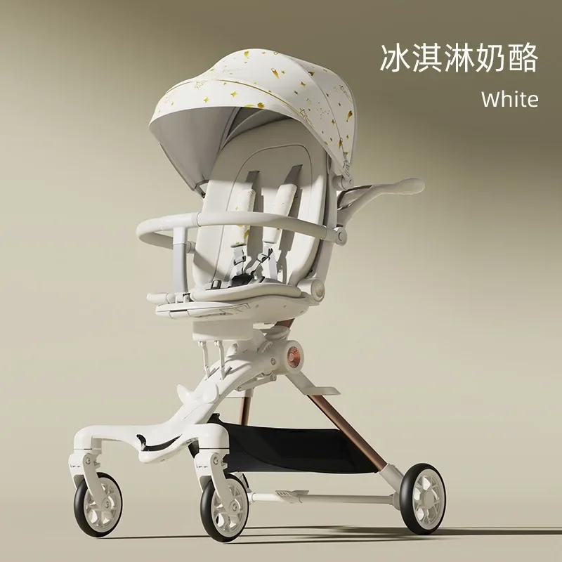 Light foldable high view stroller baby stroller walking baby artifact trolley