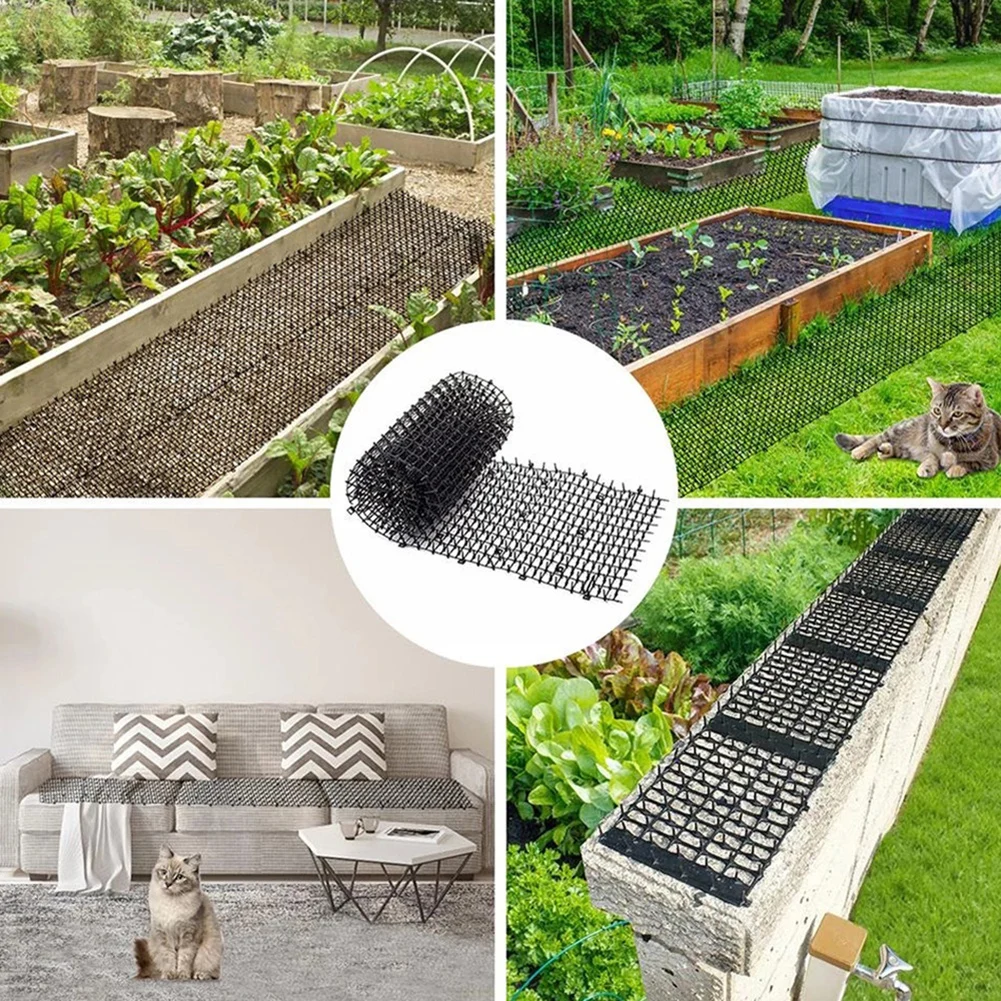 

Pricking Mat Pest Deterrent Spike 400x30cm Animal Scarer Garden Isolation Outdoor/Indoor PP Repellent Anti-Cat