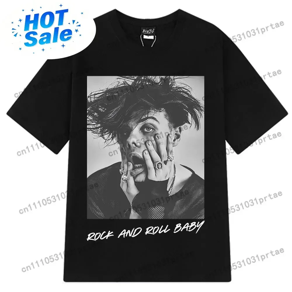 Yungblud Tour New Idols Album T-Shirt Men Women Comfort Punk Rock T Shirts Fan Gift Short-sleeved Cotton Hip-hop T-shirts Black