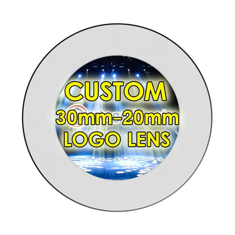 Custom 30mm - 20mm Single Colored Dichroic Filter Logo Projector Make Own Logo Film Advert Lighting