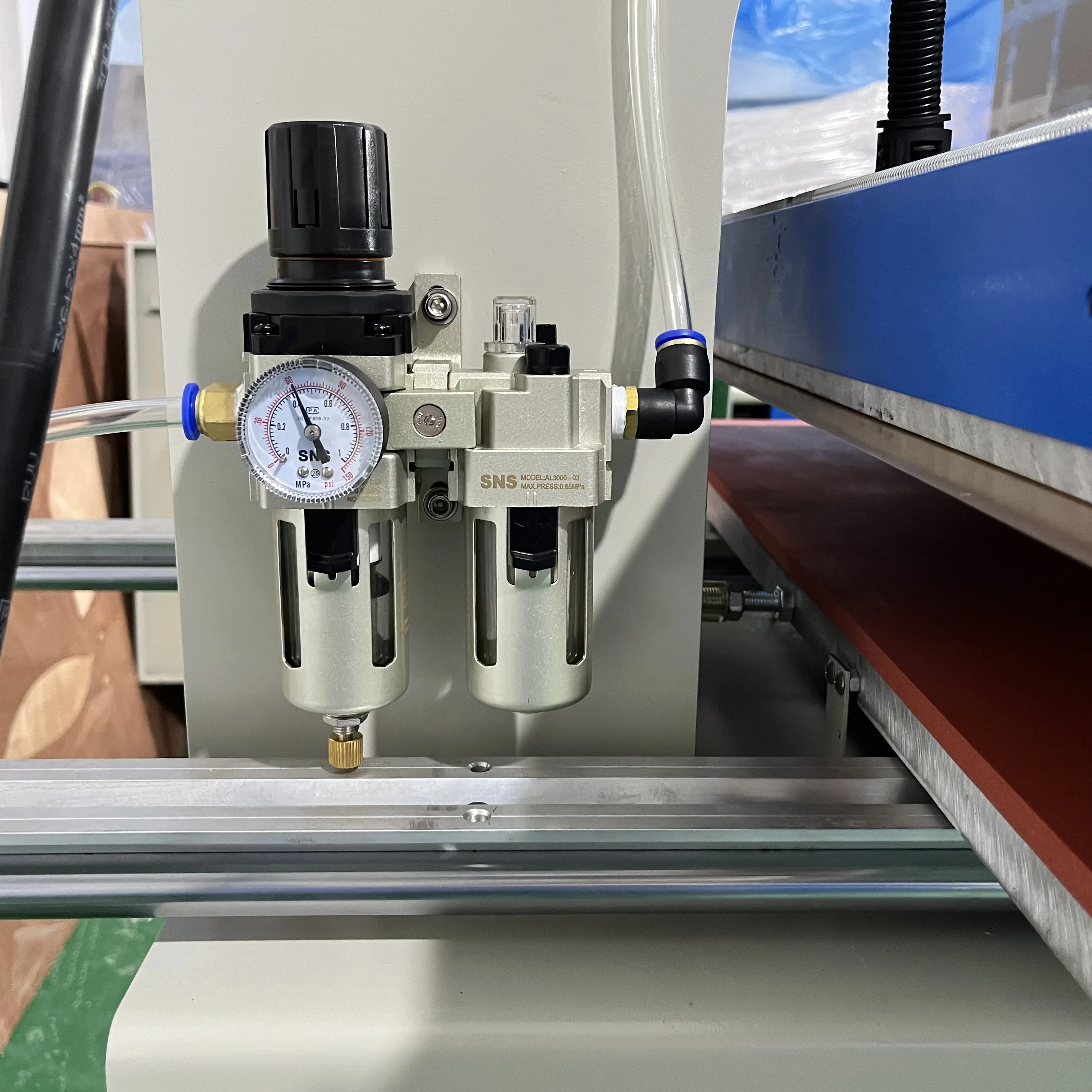 آلة نقل الحرارة بالضغط المفتوح الهوائية لوحة التسامي المطلية بالحديد من الألومنيوم مع مقبض سحب #5