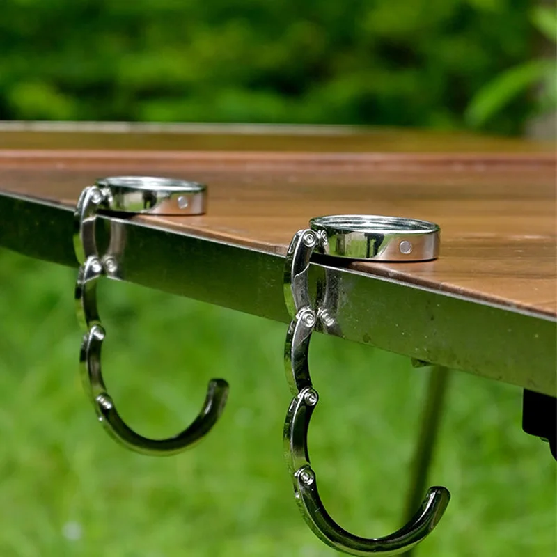 1 Storage Rack Hook, Handbag Hook, Leather Hook, Metal Folding Table Bag Rack, Practical Portable Hook
