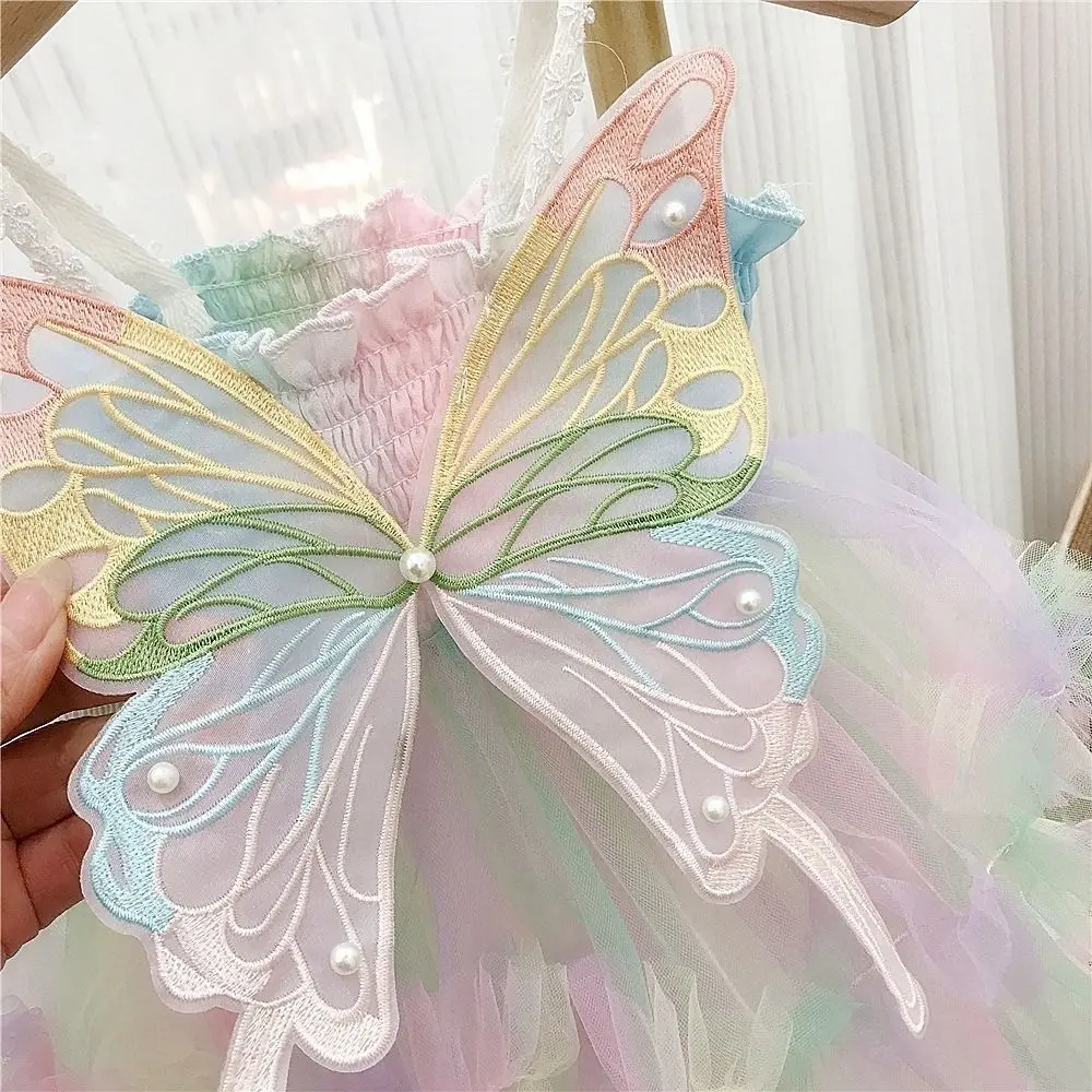 Embroidery Organza Fabric Garment Sewing Butterfly Appliques Clothing Stickers Embroidered Patch Apparel Accessories