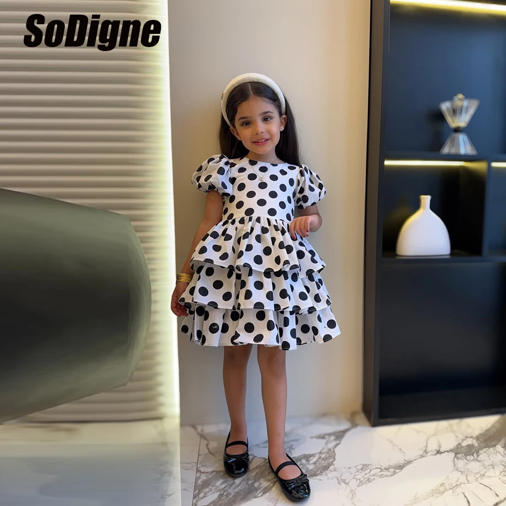 sodigne-abito-da-damigella-d'onore-in-raso-a-pois-con-scollo-a-o-e-maniche-corte-elegante-abito-da-festa-per-bambina-mini-abito-di-compleanno-personalizzabile