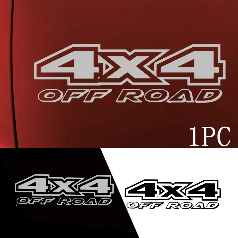 

1pc Car Body Decoration Sticker Auto Exterior Accessories Universal Car Window Sticker Black White Car 4X4 Styling Sticker