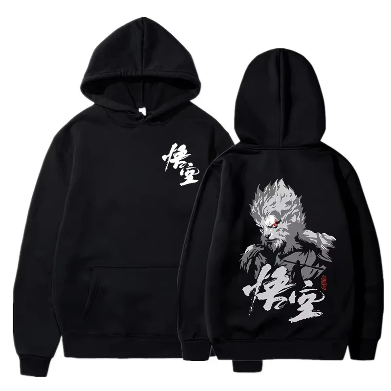 

Game Black Myth Wukong Print Hoodies Men Women Fashion Sweatshirt Women Sweats Coats Hooded Pullovers Sportwear Oversized tops