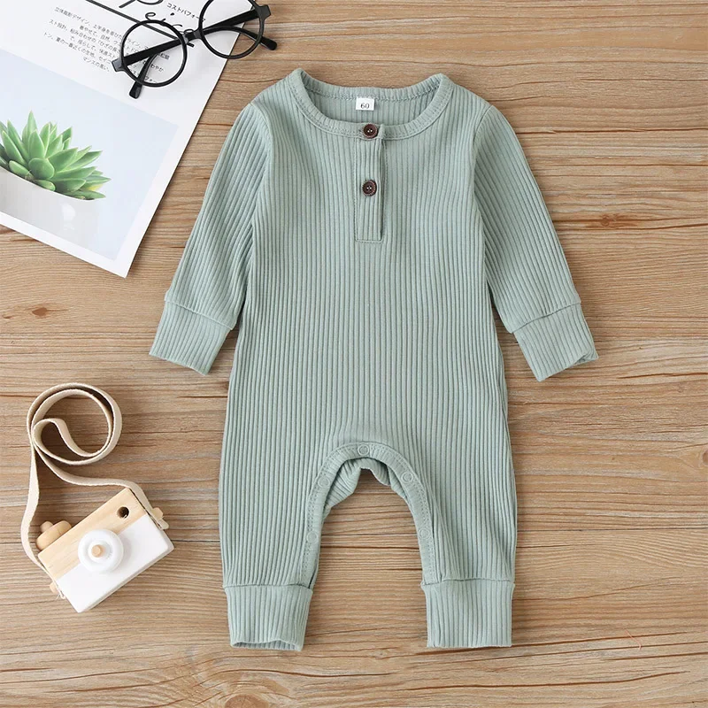 Herbst Neugeborenen Baby Jungen Mädchen Overall Overalls Baumwolle Langarm Baby Overall Neugeborene Kleidung