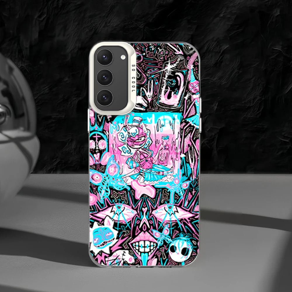 Cool art graffiti unique For Samsung Galaxy A52 A324G S23 S22 S24 Ultra Colorful Protect Cover Luxury Shockproof IMD phone case image 2