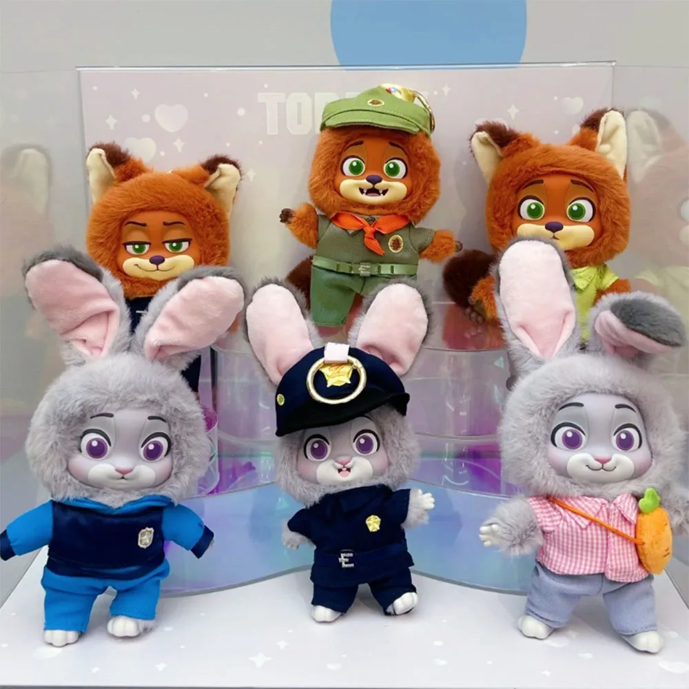 صندوق أعمى جديد من Disney Zootopia - دمى رحلة نمو نيك آند جودي، صندوق غامض لطيف لديكور العطلة هدية عيد ميلاد #1