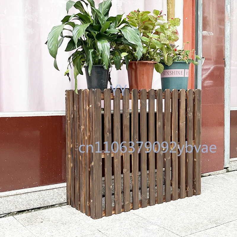Outdoor central air conditioner external hood blinds grille vents