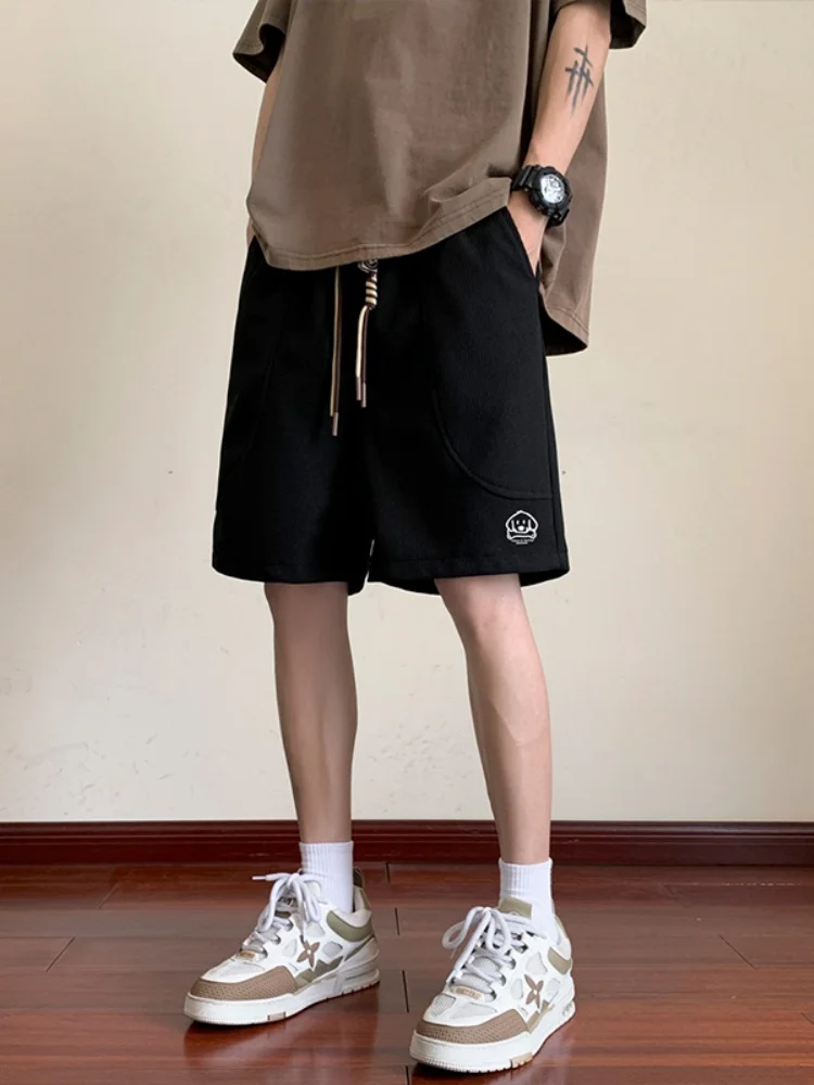 

Men's Spor Summer orts Thin Wide Leg Casual Loose Fit Five Inch Pants Faionable New 2024 Breathable Lightweight orts