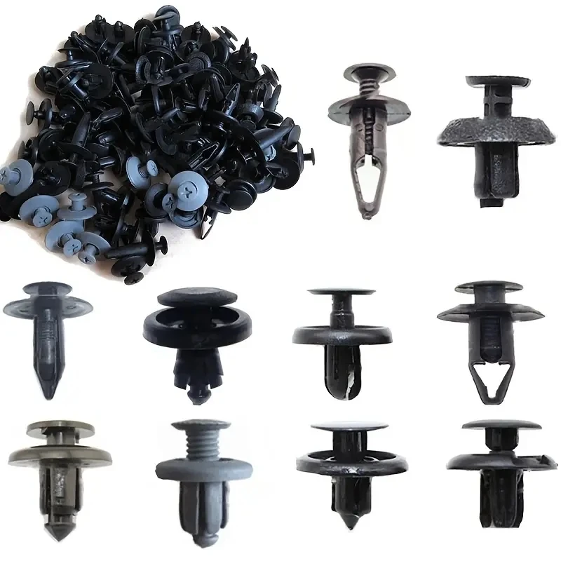 100pcs Automobile Universal Fixing Buckle Plastic Rivet Fixing Clip