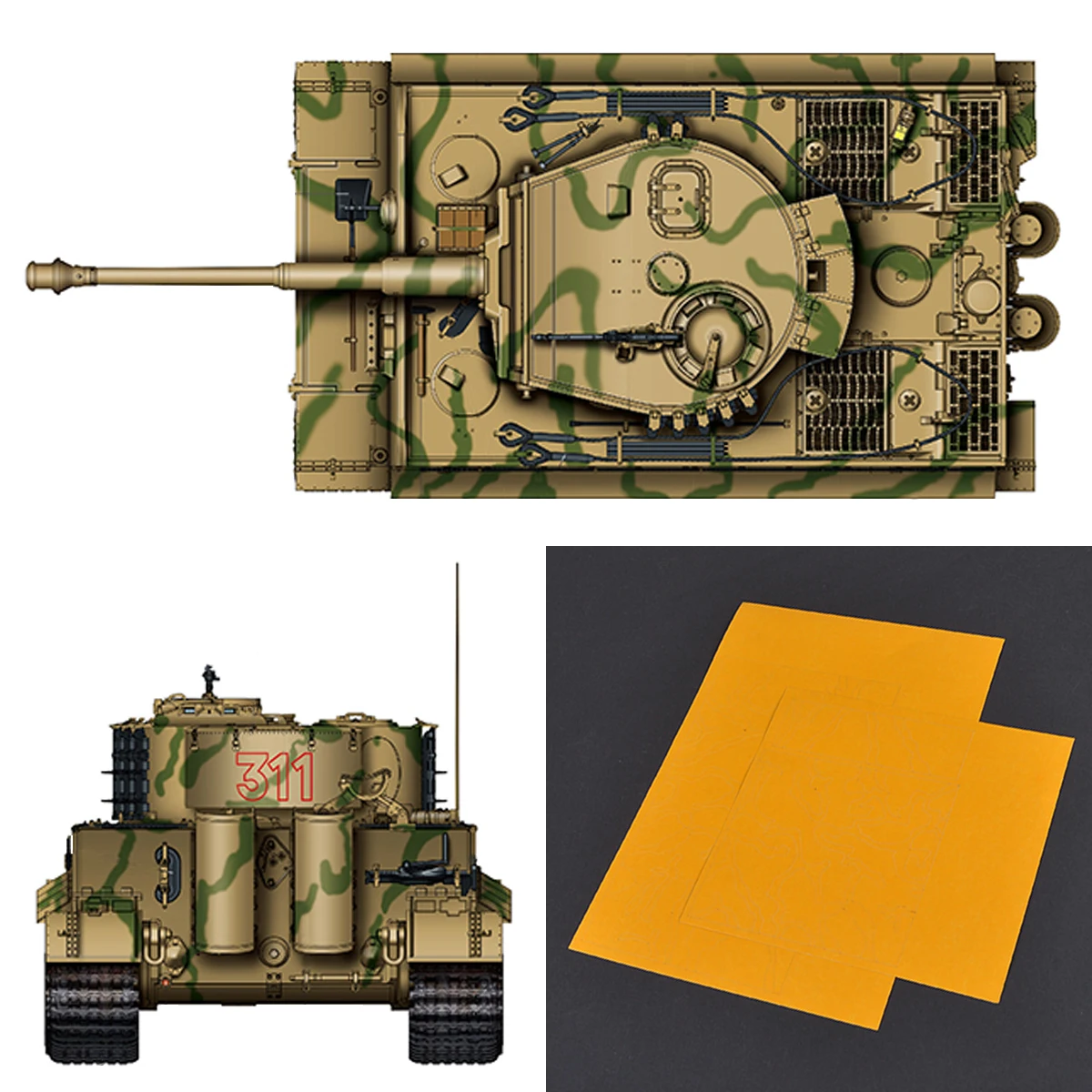 ferramentas-de-estencil-para-aerografia-fita-adesiva-para-pintura-camuflada-para-kit-de-modelo-em-escala-alemanha-tiger-ii-1-35