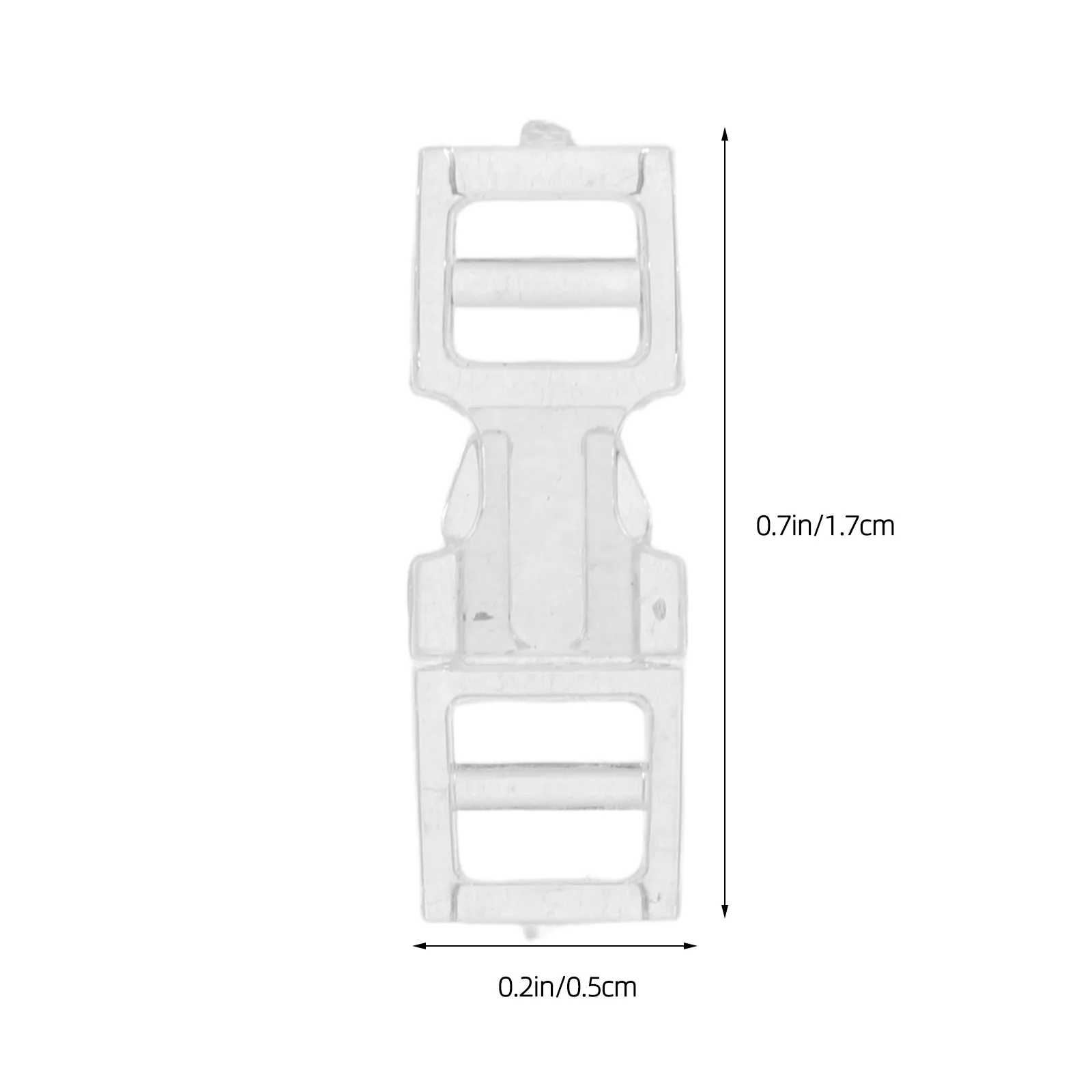 50 Pcs Invisible Nail Art Buckle Manicure Connectors for Long Easy Attachment Clips Extensions Fake Buckles