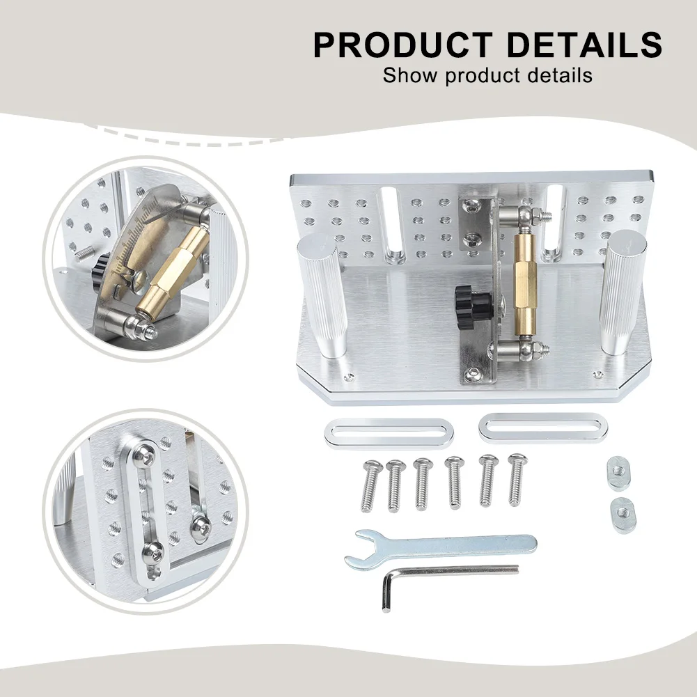 Sharpening Angle Adjustable Jig with Lightweight Aluminum Handle and Secure Clamp for Belt Grinder Applications