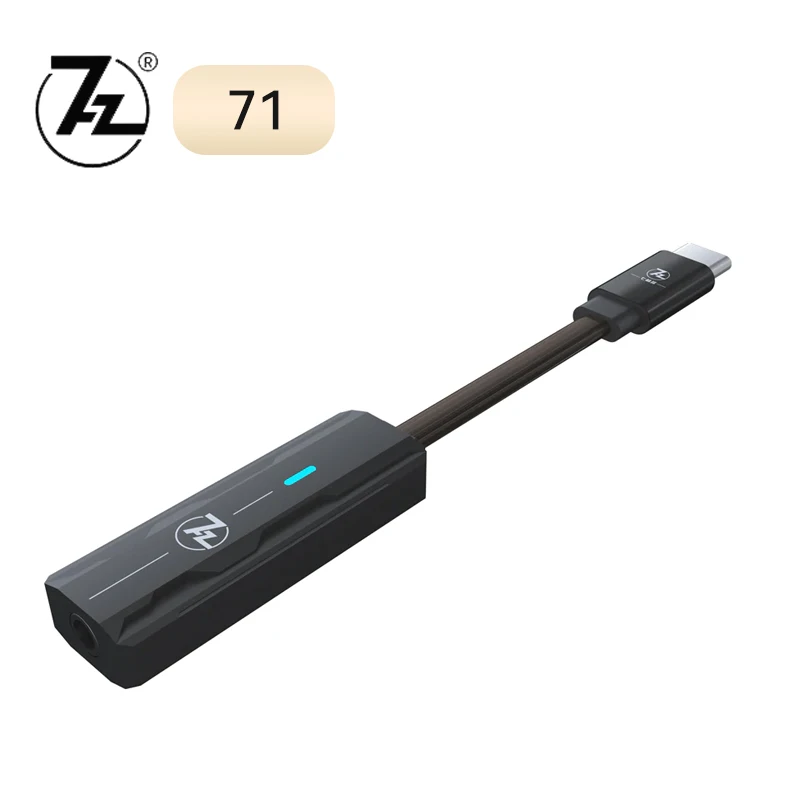

7HZ 71 Mobile DAC DONGLE AK4377 TYPE-C to 3.5mm Decoder Amplifier Supports DSD Native 128 and PCM 32bit/384kHz