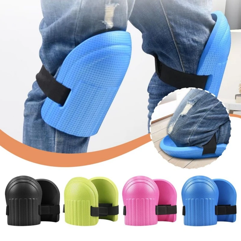 Soft Gardening Knee Pads EVA Foam Cushion Kneepad with Adjustable Strap for Men Women Gardening Flooring Carpet Cleaning Roofing