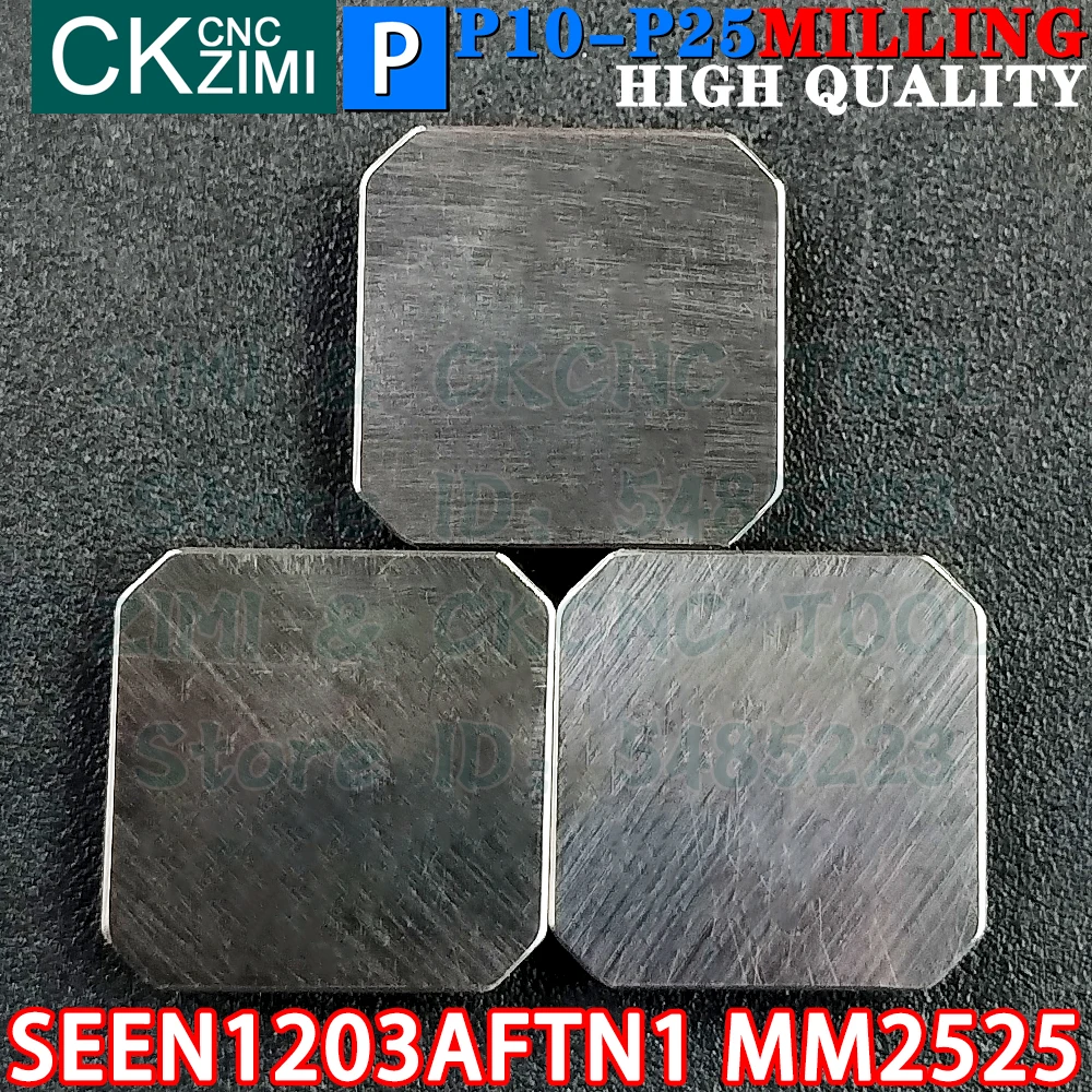 SEEN1203AFTN1 MM2525 SEEN 1203 AFTN1 MM2525 Inserção de Cermet Ferramenta de inserção de fresagem CNC SEEN1203 AFTN1 Torno metálico Ferramenta de fresa indexável