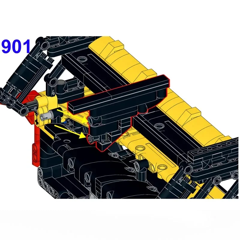 Nieuwe Technische MOC-185324 Hypercar 499P Af Corse 1:8 Schaal Le Mans Supercar Modelbouwsteen Bakstenen Speelgoed Jongens Verjaardagscadeaus