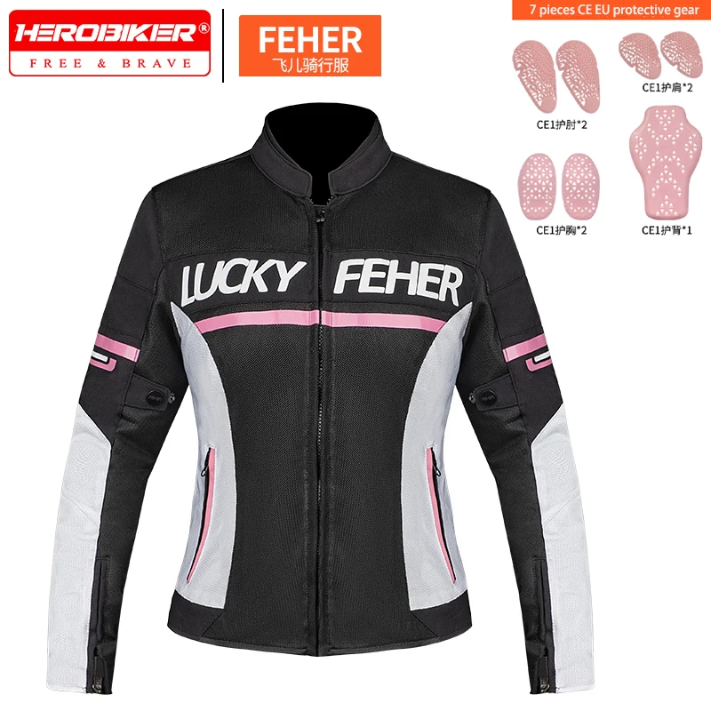 

Women's Jackets Quick-dry Motorcycle Riding Jacket Anti-drop Summer Motocross Rider Clothing Breathable 4-seasons Racing Jacket