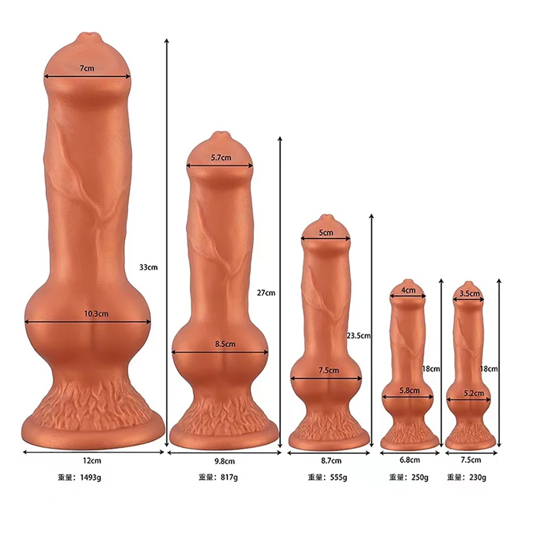 Dog Dildo Soft Penis Anal Plug Silicone Big Butt Plug Anus Expansion Sex Toys Prostate Massager Vagina Stimulator Sex Product 18