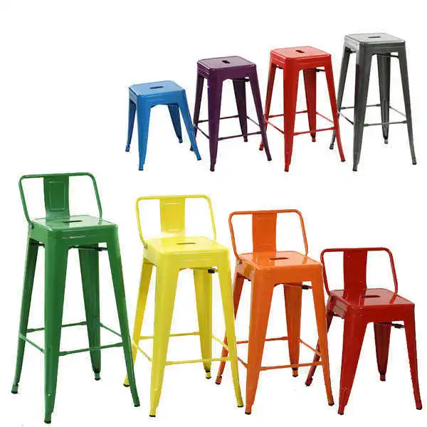 Nordic LOFT wrought iron dining chair restaurant bar chair cafe wrought iron high stool bar industrial style back stool