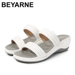 New Summer High Quality Fashion Comfortable Women Wedge Heels Outdoor Sports Beach Height Increase Casual Opened Toe Shoes