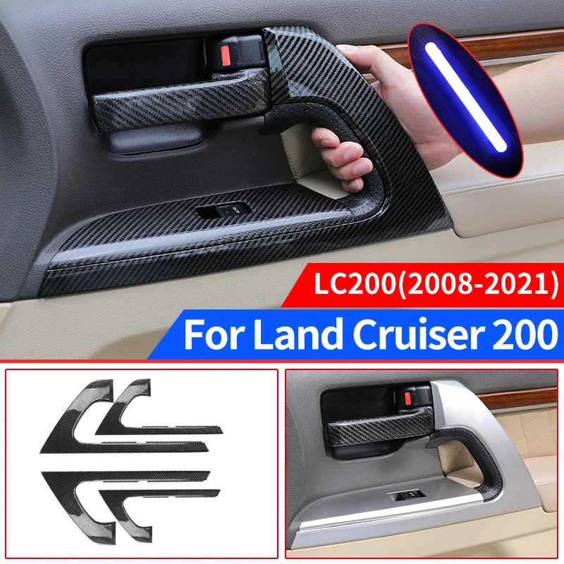 

For Toyota Land Cruiser 200 Led Handle Replacement LC200 Armrest Replacement Interior Decoration Upgrade Accessories 2021 2020