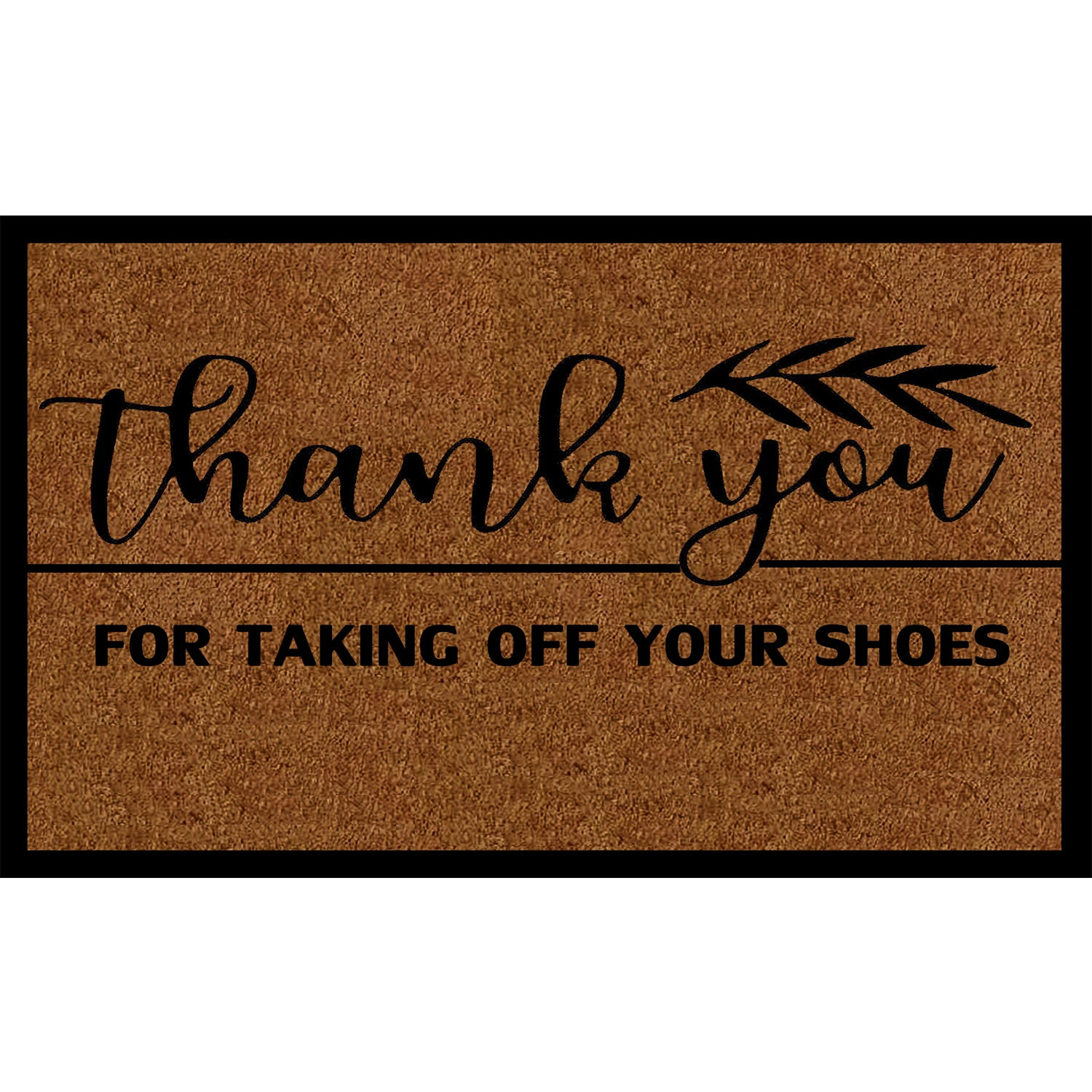 

Thank You For Taking OFF Your Shoes Doormat Rubber Non-Slip Funny Mats for Entryway Door Mat Indoor Outdoor Rug Floor Foot Mat