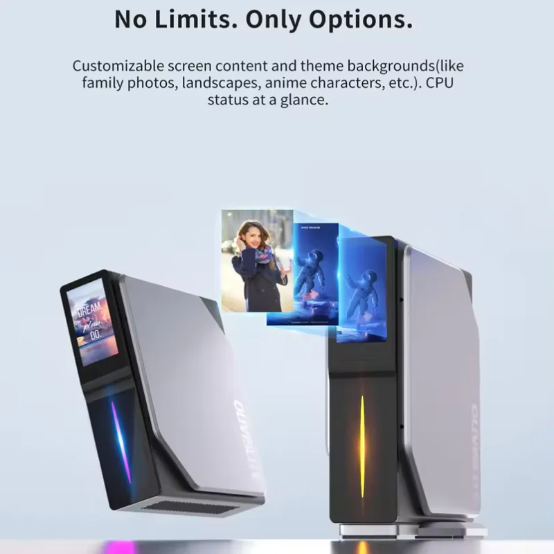 12세대 인텔 트윈 레이크 N150 쿼드 코어 CPU, 윈도우 11 프로, 16GB DDR4, 1TB SSD, WIFI6, BT4.2, 듀얼 기가비트 LAN, 4K HD 게이밍/오피스 PC