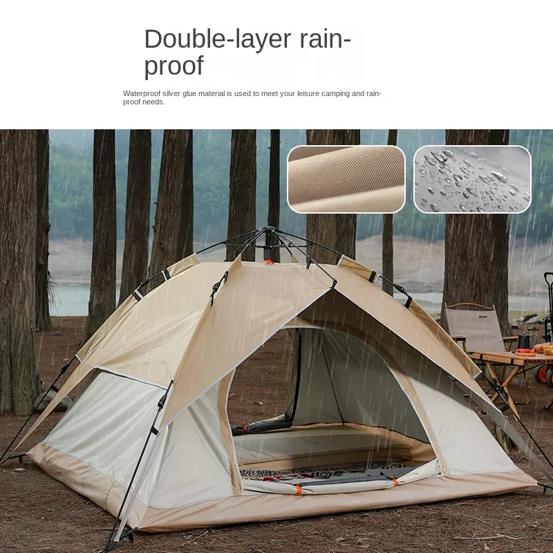 

Cloud and Mist Durable Tent Camping Folding Fully Automatic Tent Rainproof Outdoor Camping Portable Equipment Beach Tent