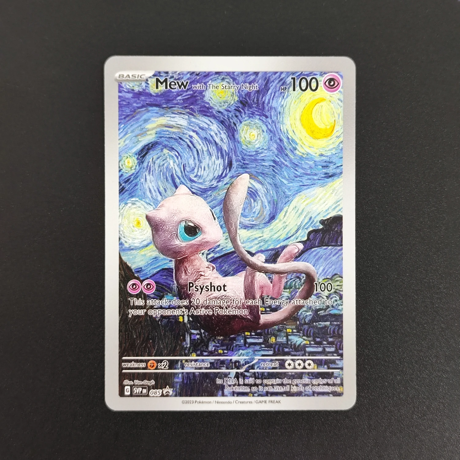 TCG-Karten Englisch Pikachu mit grauem Filzhut Van Gogh Serie SVP 085 Promo Hobby DIY Sammelkarte