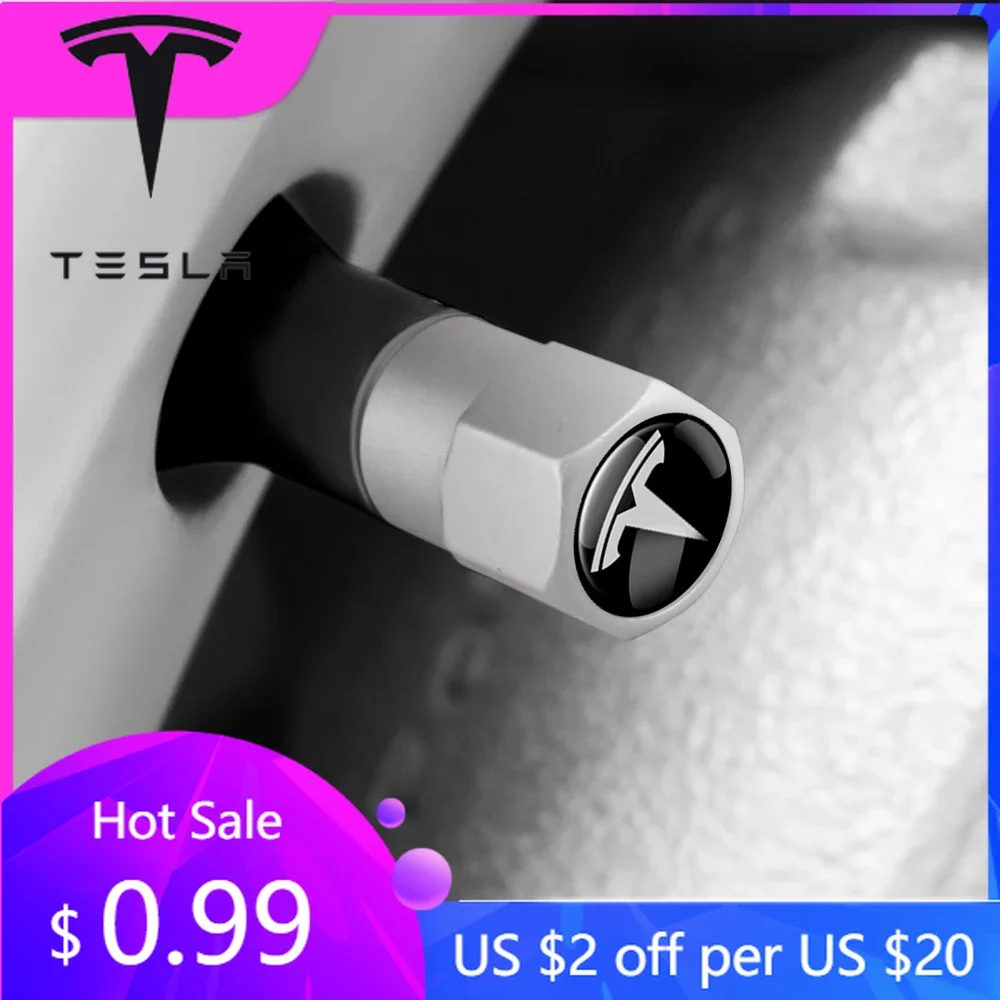 

Car Sticker For Tesla Model 3 Y Juniper Highland 2020-2026 New 2025 Hot Car Tire Wheel Valve Caps Cover/Car Key Chain Ring Keych