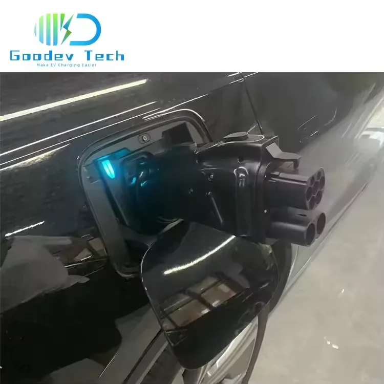 200A 200KW VW ID 4 ID6 الشاي سيارة كهربائية محول الشحن CCS2 كومبو 2 التوصيل إلى GBT DC للسيارات الكهربائية #5