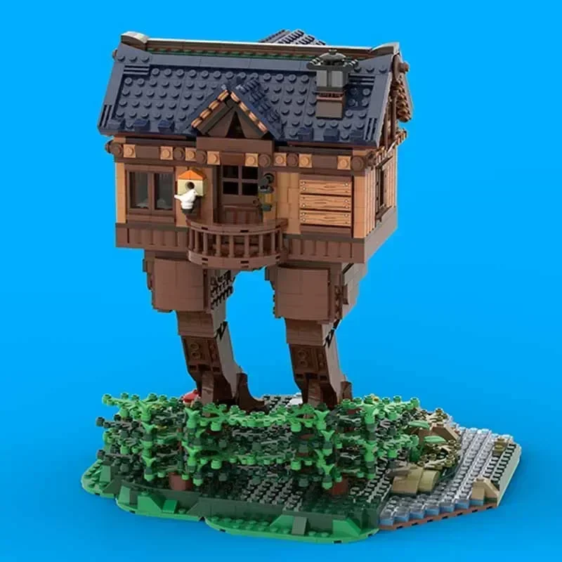 Medieval Street View Model Moc Building Bricks Baba Yaga's Hut Technology Modular Blocks Gifts Christmas Toys DIY Sets Assembly