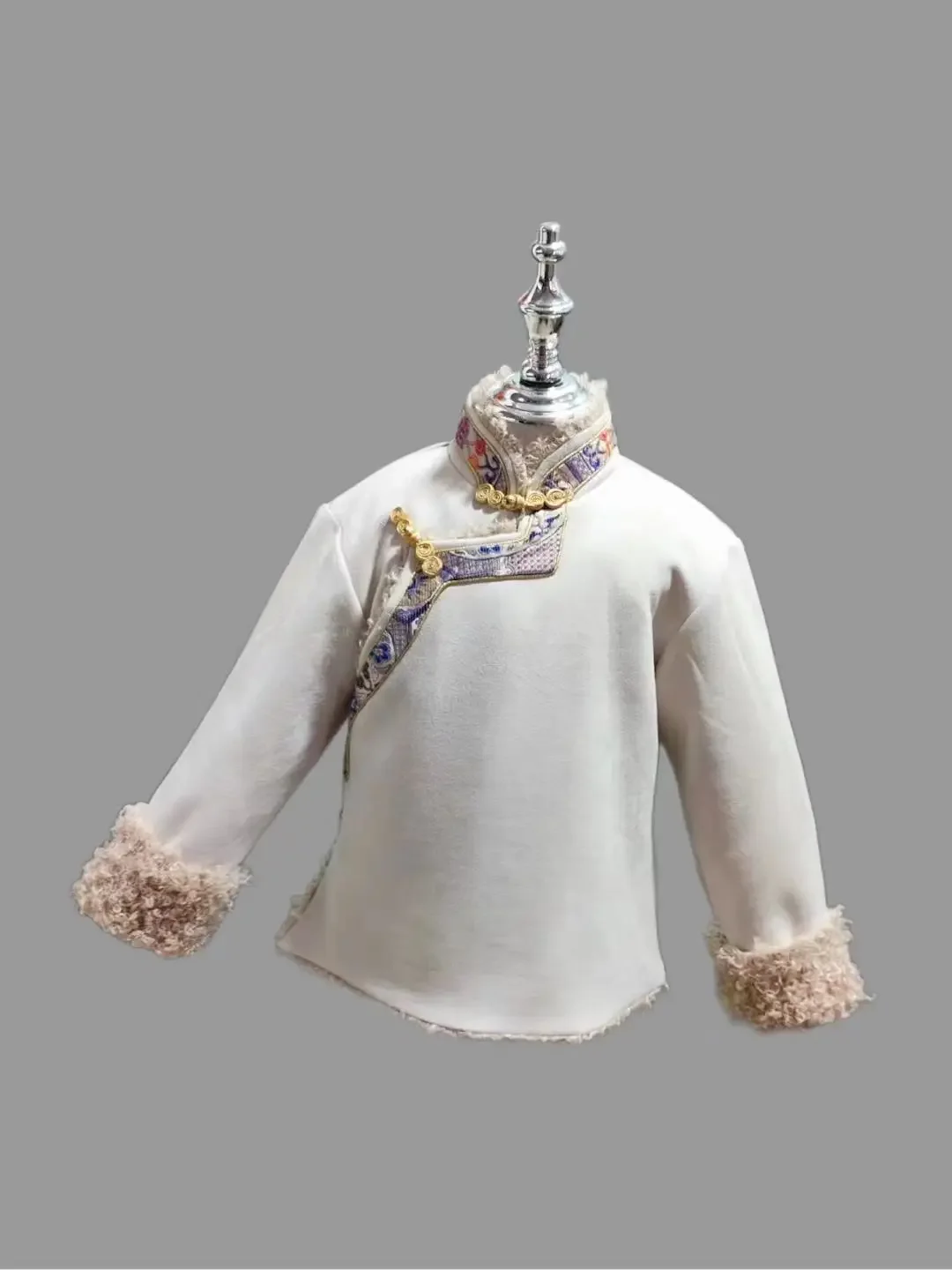 Nowa tybetańska odzież dziecięca wyściełana bawełną odzież męska i damska ten sam zimowy aksamitny top ciepła kurtka