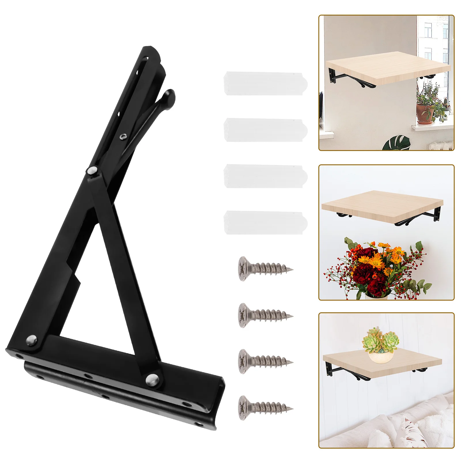 

Heavy Duty Metal Shelf Floating Wall Shelf Support Corner Joint Brackets For Bookcase Shelves Sturdy Countertop Brackets For