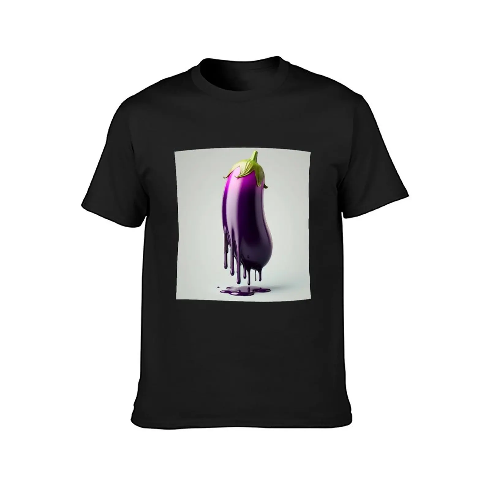 Dripping Aubergine Wall Art T-Shirt vintage clothes Blouse sports fans cute clothes mens vintage t shirts