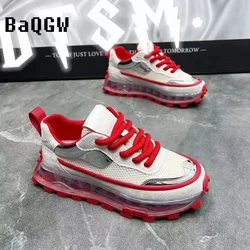 Sneakers Casual Mens Designer Retro Running Shoes Fashion Microfiber Leather Fabric Breathable Increased Internal Platform Shoes