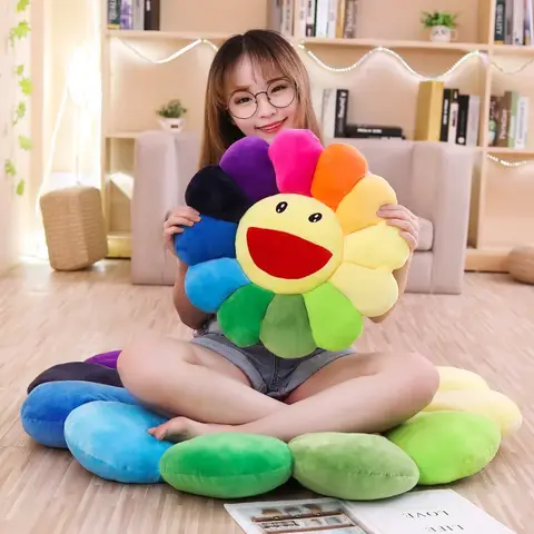 43cm 카와이 스마일 페이스 해바라기 태양 꽃 인형 봉제 인형 쿠션 매트 베개 잡아 홈 침실 자동 장식 인형 소녀 선물 Best5 43cm 카와이 스마일 페이스 해바라기 태양 꽃 인형 봉제 인형 쿠션 매트 베개 잡아 홈 침실 자동 장식 인형 소녀 선물 Best5